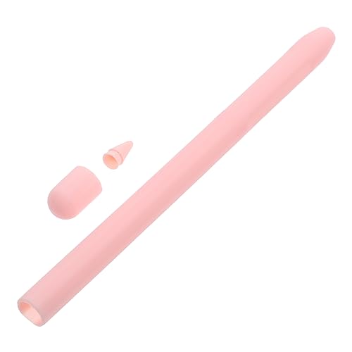 Housoutil Stylus-Hülle Bleistiftcover-Generierung Stiftabdeckung bleistifte Stiftschutz Stylus-Stifthülle Farbkontrast Zubehör Lederetui Mäppchen zweite Generation Schutzhülle Kieselgel Rosa von Housoutil