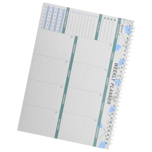 Housoutil Wochenplaner-Notizblock Notizbücher Notizbuch work planner notebooks notizhalter the notebook book notizhefte Memoboard Akademisches Planermanagement Pad machen Aufgabenheft Papier von Housoutil