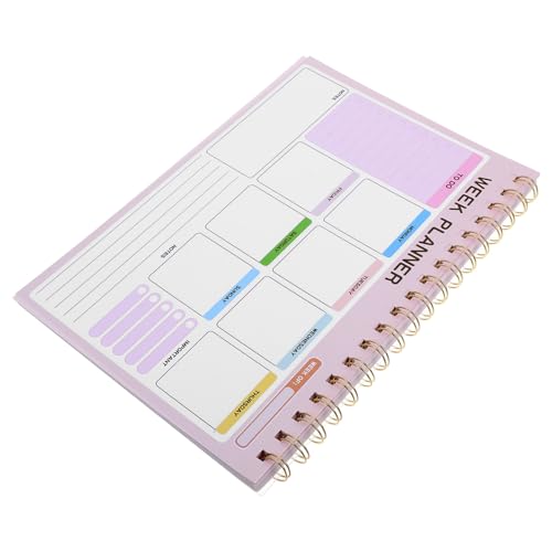 Housoutil Wochenplaner-notizblock Wöchentliche Planung Täglicher Planer Pad Machen Wöchentlicher Schreibtischplaner Tägliches Notizbuch Zeitplaner Tagesplaner Wochenkalender Eisen Rosa Housoutil Wochenplaner-notizblock Wöchentliche Planung Täglicher Planer Pad Machen Wöchentlicher Schreibtischplaner Tägliches Notizbuch Zeitplaner Tagesplaner Wochenkalender Eisen Rosa von Housoutil