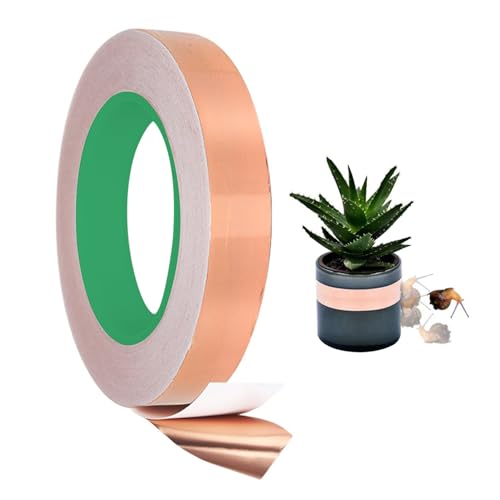 HoveeLuty 30 mm x 20 m Kupferband abweisendes leitfähiges Klebeband gegen Schnecken EMI-Abschirmband zum Löten von Gitarren elektrische Reparaturen Kupferband Kupferband leitfähiger Klebstoff HoveeLuty 30 mm x 20 m Kupferband abweisendes leitfähiges Klebeband gegen Schnecken EMI-Abschirmband zum Löten von Gitarren elektrische Reparaturen Kupferband Kupferband leitfähiger Klebstoff von HoveeLuty