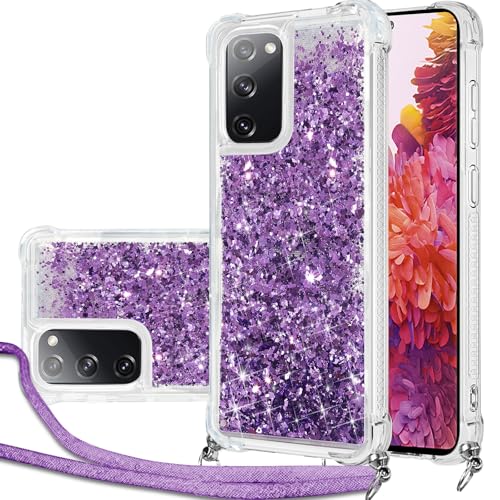 Hovisi Handykette Hülle für Samsung Galaxy S20 FE mit Band, Glitzer Treibsand Handyhülle mit Band, Schutzhülle mit Kordel zum Umhängen, Necklace Case für Samsung Galaxy S20 FE Hülle Quicksand Glitzer Hovisi Handykette Hülle für Samsung Galaxy S20 FE mit Band, Glitzer Treibsand Handyhülle mit Band, Schutzhülle mit Kordel zum Umhängen, Necklace Case für Samsung Galaxy S20 FE Hülle Quicksand Glitzer von Hovisi