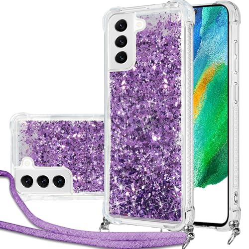 Hovisi Handykette Hülle für Samsung Galaxy S21 FE mit Band, Glitzer Treibsand Handyhülle mit Band, Schutzhülle mit Kordel zum Umhängen, Necklace Case für Samsung Galaxy S21 FE Hülle Quicksand Glitzer Hovisi Handykette Hülle für Samsung Galaxy S21 FE mit Band, Glitzer Treibsand Handyhülle mit Band, Schutzhülle mit Kordel zum Umhängen, Necklace Case für Samsung Galaxy S21 FE Hülle Quicksand Glitzer von Hovisi