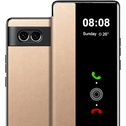 Schutzhülle für Google Pixel 8, Klapphülle aus Leder mit klarer S-View, luxuriöse, schlanke und harte PC-Klapphülle für Pixel 8 5G mit klarer Sicht Schutzhülle für Google Pixel 8, Klapphülle aus Leder mit klarer S-View, luxuriöse, schlanke und harte PC-Klapphülle für Pixel 8 5G mit klarer Sicht von Hovisi