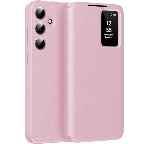 für Samsung S24 Plus Smart View Hülle, Wallet Smartphone Case, für Samsung Galaxy S24 Plus Handyhülle Clear View, Spiegel Flip, Kartenfach Cover, Sichtfenster, Galaxy S24 Plus 5G Smart View für Samsung S24 Plus Smart View Hülle, Wallet Smartphone Case, für Samsung Galaxy S24 Plus Handyhülle Clear View, Spiegel Flip, Kartenfach Cover, Sichtfenster, Galaxy S24 Plus 5G Smart View von Hovisi