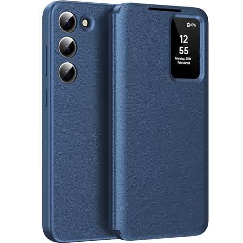 für Samsung S25 Plus Smart View Hülle, Wallet Smartphone Case, für Samsung Galaxy S25 Plus Handyhülle Clear View, Spiegel Flip, Kartenfach Cover, Sichtfenster, Galaxy S25 Plus 5G Smart View für Samsung S25 Plus Smart View Hülle, Wallet Smartphone Case, für Samsung Galaxy S25 Plus Handyhülle Clear View, Spiegel Flip, Kartenfach Cover, Sichtfenster, Galaxy S25 Plus 5G Smart View von Hovisi