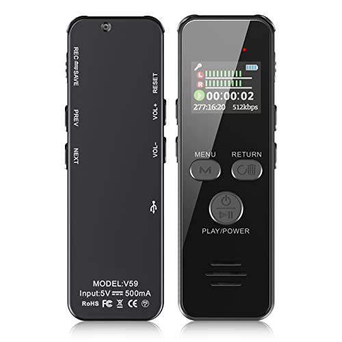 Howabo Diktiergerät mit Passwort, 58GB Voice Recorder mit Typ-C Anschluss von Howabo