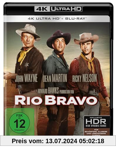 Rio Bravo [4K Ultra HD] + [Blu-ray 2D] von Howard Hawks