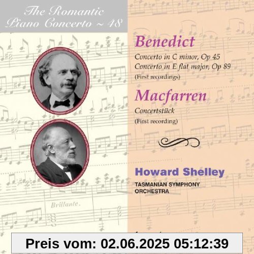 Benedict / Macfarren: Das romantische Klavierkonzert Vol.48 Benedict / Macfarren: Das romantische Klavierkonzert Vol.48 von Howard Shelley