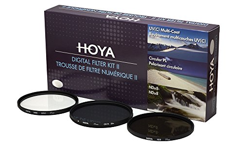 Hoya Digital Filter Kit (37mm) inklusiv Cirkular Polfilter/ND-Filter (NDx8)/HMC-C, UV-Filter YKITDG037 Schwarz von Hoya