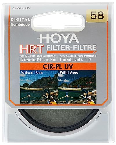 Hoya Y7PolfilterC058 HRT Cirkular Polfilter (58mm), Y7POLC058, Schwarz von Hoya
