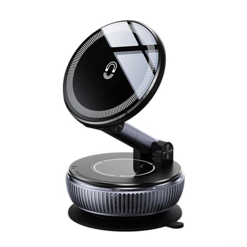 HpLive 360° Auto Handyhalterung mit Saugnapf Magnetische Halterung für Armaturenbrett Verstellbar, Schwarz von HpLive