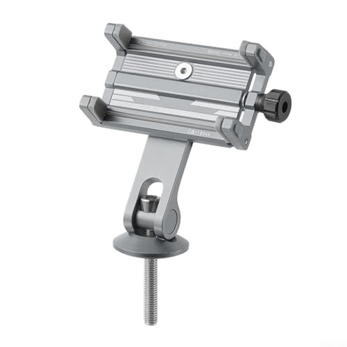 HpLive Handyhalterung 360 Drehbare Fahrrad Handyhalterung Aluminiumlegierung Lenkerhalterung für Smartphone GPS Navigation(Handlebar Model Silver) von HpLive