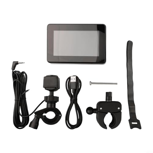 HpLive Rückfahrkamera für Fahrrad，Rückspiegel Kamera 1080P AHD 360° Verstellbar 4,3" Display USB-Kabel Aufnahmefunktion für Mountainbike,E-Bikes,Lenker, Rennrad von HpLive
