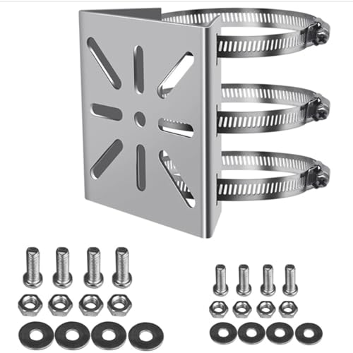 Hpamba Masthalterung Universal Halterung Für Überwachungskamera Universal Vertikal Stange Montieren Mit 3 Verstellbaren Schlaufen Edelstahl Eckhalterung Für Überwachungskamera Und CCTV-Kameras Hpamba Masthalterung Universal Halterung Für Überwachungskamera Universal Vertikal Stange Montieren Mit 3 Verstellbaren Schlaufen Edelstahl Eckhalterung Für Überwachungskamera Und CCTV-Kameras von Hpamba