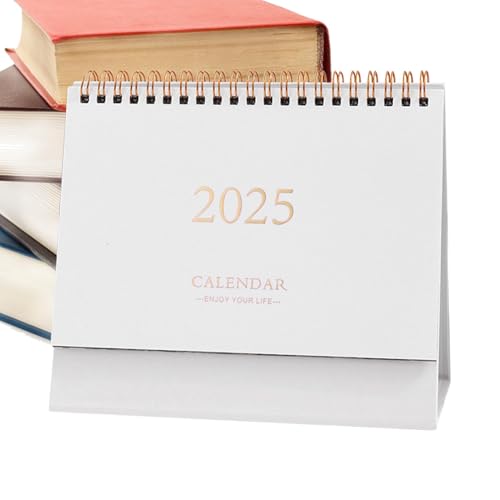 Hqunjikp Monatskalender 2024 | 18 Monate Tischkalender 2024-2025 - Minimalistischer Tischkalender, ästhetischer Tischkalender für Schule, Klassenzimmer von Hqunjikp