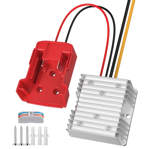 18 V auf 12 V Step-Down-Wechselrichter für Milwaukee 18 V Batterie, DC 18 V auf DC 12 V 20 A 240 W Power Wheel Converter, Buck-Boost-Spannungsregler mit Niederspannungsschutz 18 V auf 12 V Step-Down-Wechselrichter für Milwaukee 18 V Batterie, DC 18 V auf DC 12 V 20 A 240 W Power Wheel Converter, Buck-Boost-Spannungsregler mit Niederspannungsschutz von Hrertics