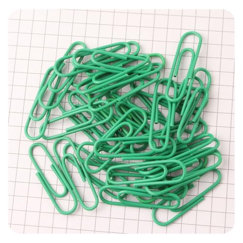Hrlace 100 Stück Büroklammern 28mm farbige Metallbüroklammern Kunststoffbeschichtete Kleine Büroklammern Langlebige und Rostbeständige Büroklammern für Papiere Schul- und Büromaterial Grün Hrlace 100 Stück Büroklammern 28mm farbige Metallbüroklammern Kunststoffbeschichtete Kleine Büroklammern Langlebige und Rostbeständige Büroklammern für Papiere Schul- und Büromaterial Grün von Hrlace