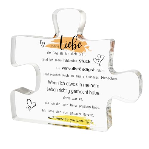 Hroanc Partner Geschenke Geburtstagsgeschenk Ich Liebe Dich Geschenke Für Männer Frauen Freundin Freund Paar Pärchen Geschenke Acryl Briefbeschwerer Valentinstag Geschenk (Fehlendes Stücke) Hroanc Partner Geschenke Geburtstagsgeschenk Ich Liebe Dich Geschenke Für Männer Frauen Freundin Freund Paar Pärchen Geschenke Acryl Briefbeschwerer Valentinstag Geschenk (Fehlendes Stücke) von Hroanc