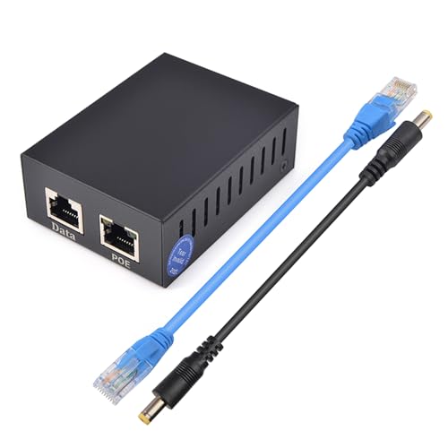 Hrtyvhin 12V5A Ethernet Leistungssplitter Metallgehäuse Für Glatte Networking Kabel Leistungsstufe RJ45 10/100/1000 Mbit/s Effizient von Hrtyvhin