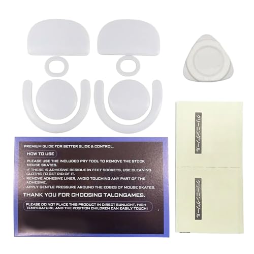 Hrtyvhin Ersatz Mausschlittschuhe Pad 1 Pack Roundkrüge Mausfüßen Füße Aufkleber Für GPROX Superlight 2dex Maus von Hrtyvhin