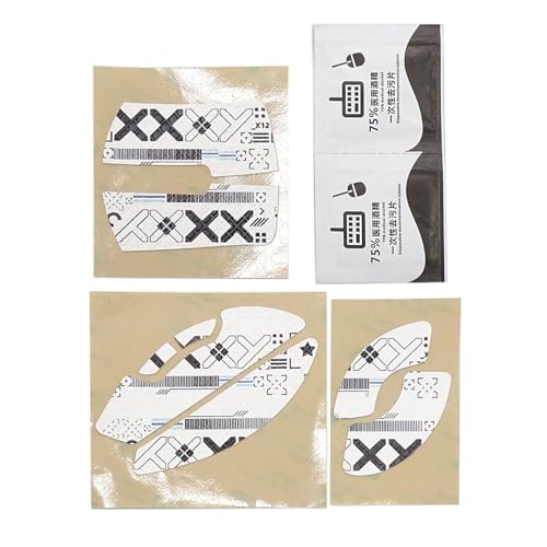 Hrtyvhin Maushaut Maus Antislip Grip Tape Maus Schlittschuhe Maus Seitenaufkleber Für Deadadder Mausfeuchtigkeit Docht von Hrtyvhin