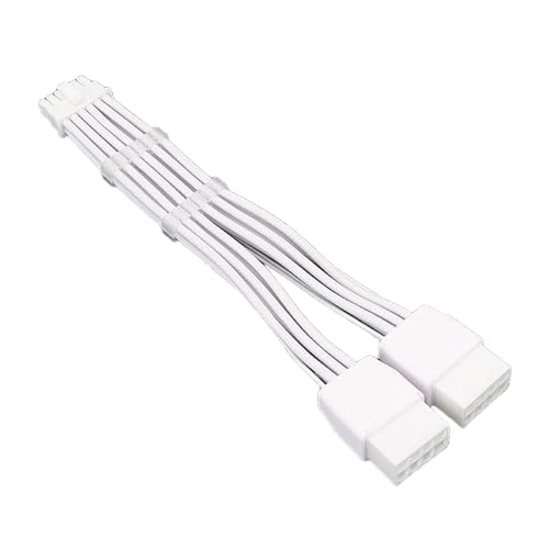 Hrtyvhin PCIE5.0 16Pin (12+4Pin) Bis 2x8Pin 12VHPWR GPU Kabel Gerade Stecker 16AWG GPU Extender Zur Verbesserung Der Kompatibilität von Hrtyvhin
