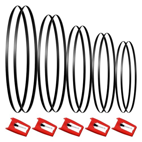 Hrtyvhin Plattenspieler-Gürtel für Phonographennadeln, Plattenspieler-Nadel, Ersatz-Riemen für Plattenspieler Hrtyvhin Plattenspieler-Gürtel für Phonographennadeln, Plattenspieler-Nadel, Ersatz-Riemen für Plattenspieler von Hrtyvhin