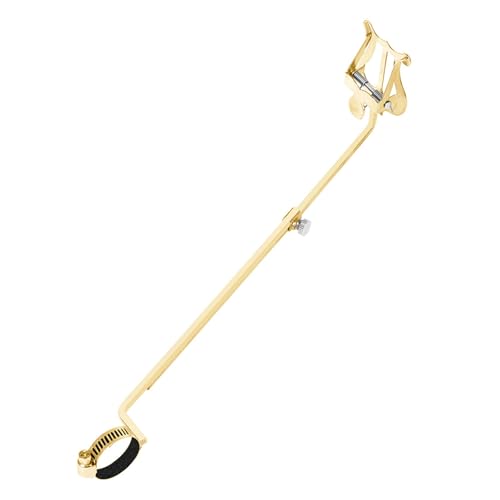 Notenständer für Flöte, aus Metall, tragbar, mit Clip, verstellbar, tragbar, geeignet für Holzblasmusiker von Hrtyvhin