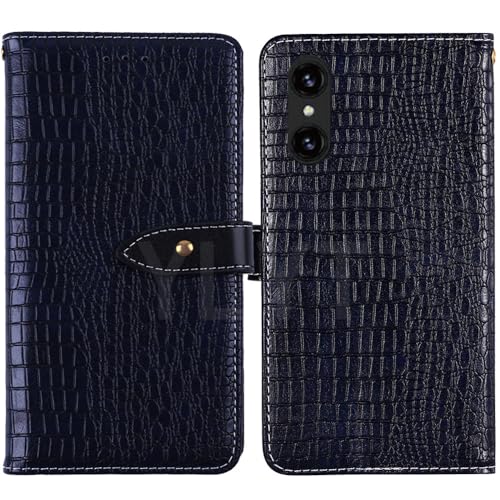 HsinchuTien Flip Case Etui Blau Leder Tasche Schutz Hülle Handy Horizontale Standfunktion Magnetverschluss Cover Für Logicom Aero 6.5 inch von HsinchuTien