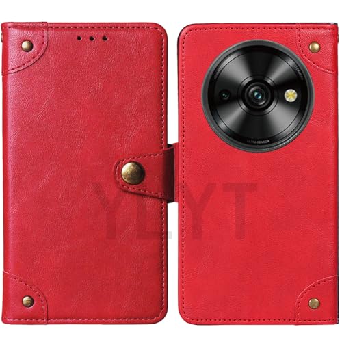 HsinchuTien Flip Rot Schutz Hülle Case Etui Leder Tasche Handyhülle Klassisch Kartenfach Cover Für Oukitel C59 6.88 inch HsinchuTien Flip Rot Schutz Hülle Case Etui Leder Tasche Handyhülle Klassisch Kartenfach Cover Für Oukitel C59 6.88 inch von HsinchuTien