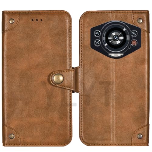 HsinchuTien Flip TPU Silikon Braun Schutz Hülle Case Etui Leder Tasche Handyhülle Klassisch Kartenfach Cover Für DOOGEE S Cyber Pro 6.58 inch HsinchuTien Flip TPU Silikon Braun Schutz Hülle Case Etui Leder Tasche Handyhülle Klassisch Kartenfach Cover Für DOOGEE S Cyber Pro 6.58 inch von HsinchuTien