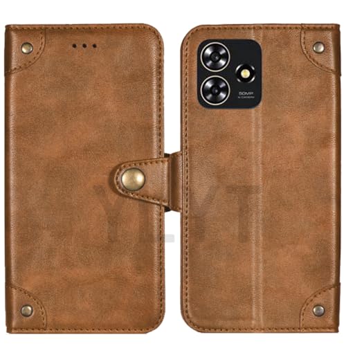 HsinchuTien Flip TPU Silikon Braun Schutz Hülle Case Etui Leder Tasche Handyhülle Klassisch Kartenfach Cover Für ZTE Blade A75 4G 6.6 inch HsinchuTien Flip TPU Silikon Braun Schutz Hülle Case Etui Leder Tasche Handyhülle Klassisch Kartenfach Cover Für ZTE Blade A75 4G 6.6 inch von HsinchuTien