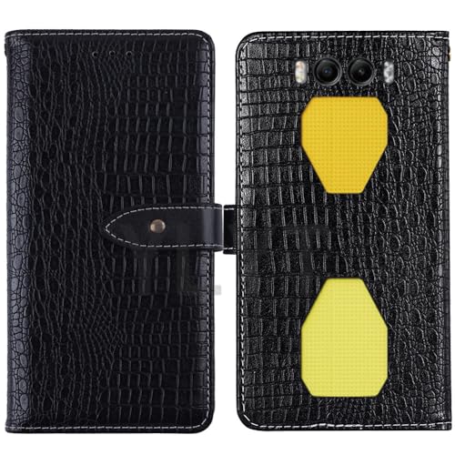 HsinchuTien Flip TPU Silikon Case Etui Schwarz Leder Tasche Schutz Hülle Handy Horizontale Standfunktion Magnetverschluss Cover Für Blackview BV7300 6.67 inch von HsinchuTien