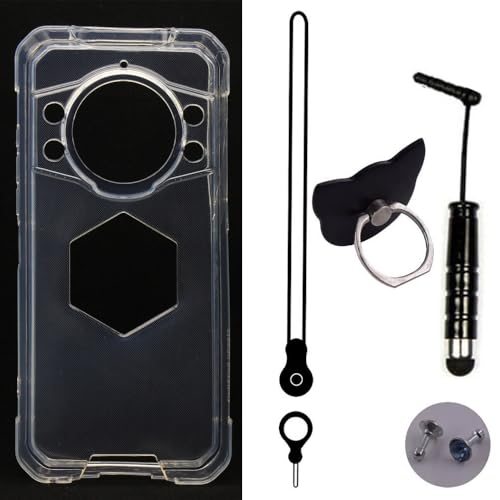 HsinchuTien Transparent TPU Silikon Case Etui Tasche Schutz Hülle Cover Ringhalterung Lanyard FürCubot Kingkong Power 5 6.88 inch HsinchuTien Transparent TPU Silikon Case Etui Tasche Schutz Hülle Cover Ringhalterung Lanyard FürCubot Kingkong Power 5 6.88 inch von HsinchuTien