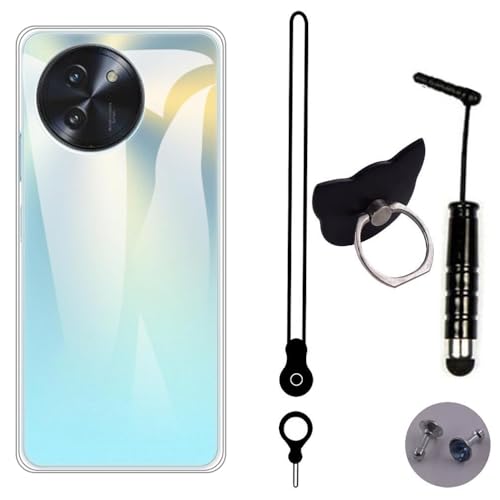 HsinchuTien Transparent TPU Silikon Case Etui Tasche Schutz Hülle Cover Ringhalterung Lanyard FürDOOGEE Note 59 Pro+ 6.75 inch HsinchuTien Transparent TPU Silikon Case Etui Tasche Schutz Hülle Cover Ringhalterung Lanyard FürDOOGEE Note 59 Pro+ 6.75 inch von HsinchuTien