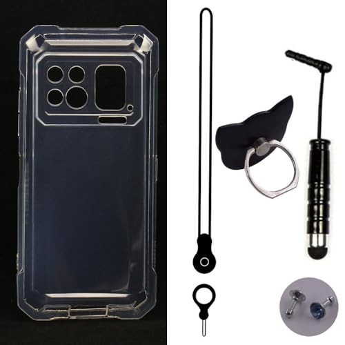HsinchuTien Transparent TPU Silikon Case Etui Tasche Schutz Hülle Cover Ringhalterung Lanyard FürDoogee Fire 6 Max 6.72 inch HsinchuTien Transparent TPU Silikon Case Etui Tasche Schutz Hülle Cover Ringhalterung Lanyard FürDoogee Fire 6 Max 6.72 inch von HsinchuTien