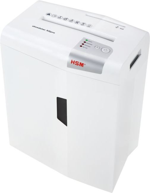HSM Aktenvernichter shredstar X6pro, Partikelschnitt: 2x15mm Schnittleistung: 6 Blatt (80 g/qm), Auffangvolumen: 20 Liter - 1 Stück (1046111) von Hsm