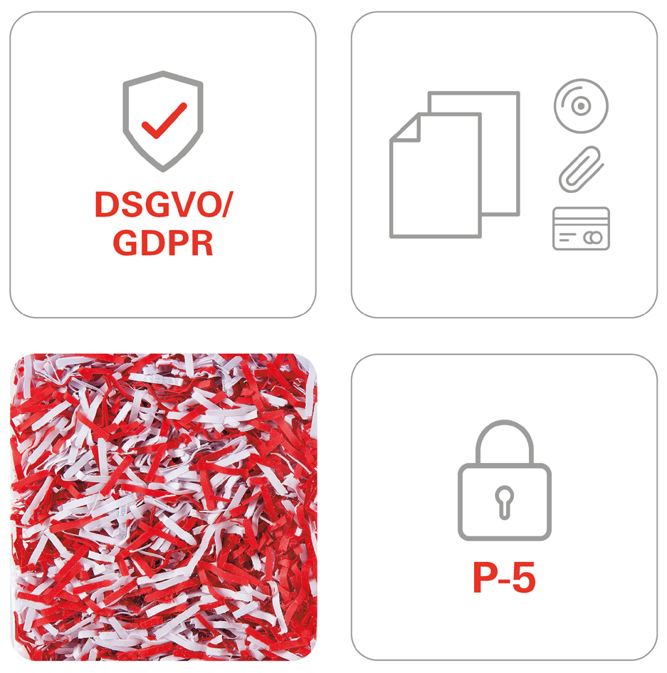 HSM Aktenvernichter shredstar X6pro, Partikelschnitt: 2x15mm von Hsm