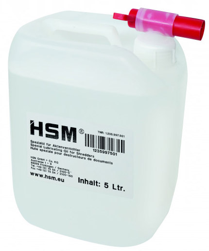 HSM Schneidblock-Spezialreinigungsöl, 5 Liter Kanister von Hsm