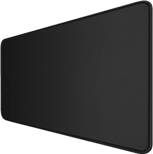 Gaming-Mauspad, großes Schreibtisch-Mauspad mit genähten Kanten, (90 x 40 cm), langlebige, rutschfeste Unterseite aus Naturkautschuk, wasserdichte Computer-Tastatur-Pad für E-Sports-Profis, Gamer, von Hsmienk