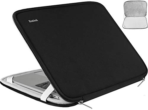 Laptop-Hülle 15,6 Zoll (39,6 cm), langlebig, stoßfest, Schutzhülle, Klapptasche, Aktentasche, Tragetasche, kompatibel mit HP, Asus, Lenovo, Acer, Notebook, Computer, Ultrabook, Chromebook, Schwarz von Hsmienk