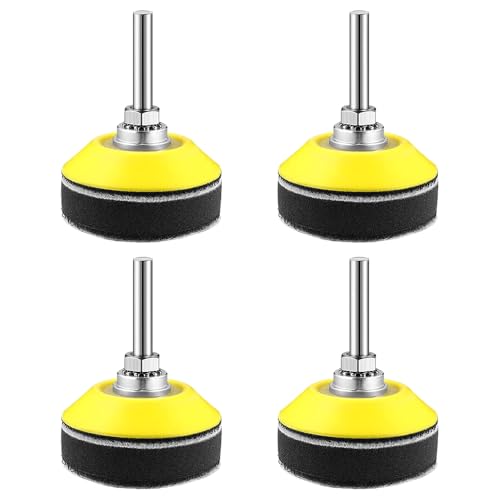 Hsthe Sea 4-teiliges Schleifscheiben-Pad, weiche Rückseite, Klett-Pad für 50-mm-Schleifscheiben, 1/4-Zoll-Schaft, Bohreraufsatz, Schaumstoff-Pufferpad Hsthe Sea 4-teiliges Schleifscheiben-Pad, weiche Rückseite, Klett-Pad für 50-mm-Schleifscheiben, 1/4-Zoll-Schaft, Bohreraufsatz, Schaumstoff-Pufferpad von Hsthe Sea