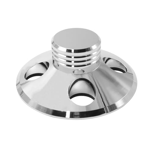 Hsthe Sea Schallplattengewicht-Stabilisator, Stoßdämpfung, Scheibenpresse, LP-Schallplattenspieler für LP-Schallplattenspieler (Silber) von Hsthe Sea