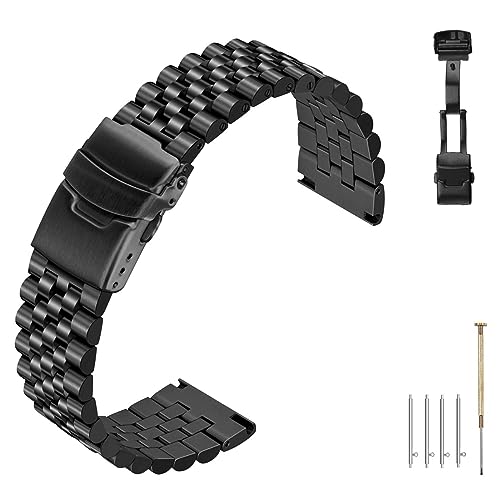 Hstrap Einfaches Metall-Uhrenarmband, kompatibel mit Samsung Galaxy Watch 6, Armband 40 mm, 44 mm, Galaxy Watch 6 Classic, Armbänder 47 mm, 43 mm, 20 mm, Edelstahl, Schnellverschluss-Schnalle, Hstrap Einfaches Metall-Uhrenarmband, kompatibel mit Samsung Galaxy Watch 6, Armband 40 mm, 44 mm, Galaxy Watch 6 Classic, Armbänder 47 mm, 43 mm, 20 mm, Edelstahl, Schnellverschluss-Schnalle, von Hstrap