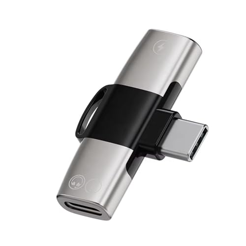 2 in 1 USB C Adapter Auf Doppelstecker Kopfhörer Splitter, USB C Doppelstecker Kopfhörer Adapter und Laden, USB C Kopfhörer Adapter, USB C Audio Dongle Data Adapter, Doppel USB C Splitter Adapter 2 in 1 USB C Adapter Auf Doppelstecker Kopfhörer Splitter, USB C Doppelstecker Kopfhörer Adapter und Laden, USB C Kopfhörer Adapter, USB C Audio Dongle Data Adapter, Doppel USB C Splitter Adapter von Hsupez