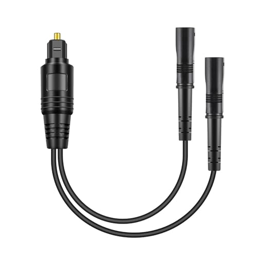 Eins zu zwei SPDIF Audiokabel, 1 männlich zu 2 weiblich, Digital Optical Splitter Adapter Kabel, Audio Adapterkabel für Digitalverstärker, Digitaler optischer Toslink-Audiosplitter, für Heimkino Eins zu zwei SPDIF Audiokabel, 1 männlich zu 2 weiblich, Digital Optical Splitter Adapter Kabel, Audio Adapterkabel für Digitalverstärker, Digitaler optischer Toslink-Audiosplitter, für Heimkino von Hsupez