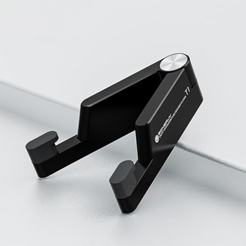 Handy Ständer, Handyständer für Tisch, Faltbarer und Tragbarer iPhone Ständer, Handy Halterung,Smartphone Ständer, Universal Halter kompatibel mit iPhone Samsung iPad Tablet u.a. (Schwarz) von Hsupez