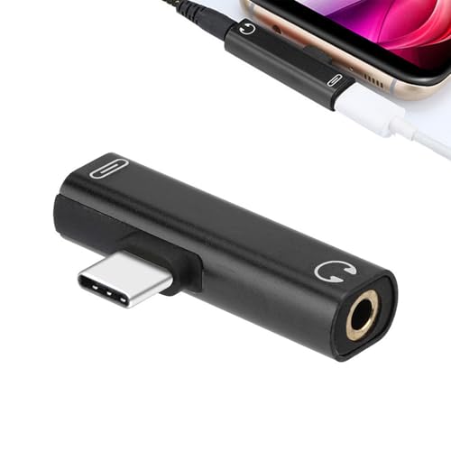 Hsupez USB C Auf Klinke Kopfhörer Adapter, Laden 2 In 1 USB Typ C Auf 3,5mm Klinke Audio Aux Adapter, Kopfhörer- und Ladegerät-Adapter,Adapter USB C Auf Klinke Kompatibel Mit Typ C Geräte Hsupez USB C Auf Klinke Kopfhörer Adapter, Laden 2 In 1 USB Typ C Auf 3,5mm Klinke Audio Aux Adapter, Kopfhörer- und Ladegerät-Adapter,Adapter USB C Auf Klinke Kompatibel Mit Typ C Geräte von Hsupez