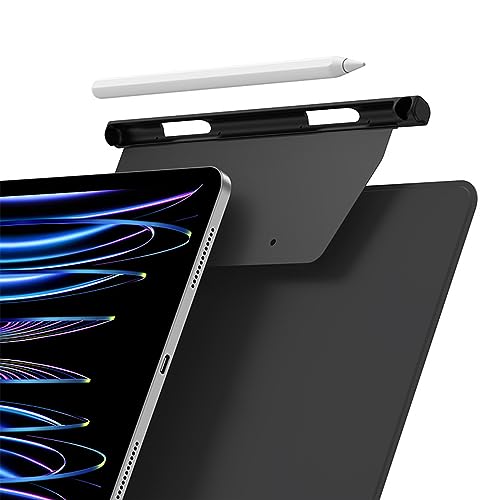 Pencil Stifthalter für Apple Pencil 2. Generation Hülle Kompatibel mit Magic Keyboard, Smart Keyboard Folio und Anderen Magnetisch Hülle, Stylus Pen Halter für iPad - Schwarz von Hsupez