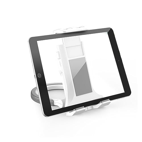 Tablet Wandhalterung,360° Drehbar Tablet Küchenwandhalterung,Tablet Halterung Auto Dashboard,Universal Tablet Halterung Wand für Business und Zuhause,Kompatibel 4.7"-12.9" Tablet iPad Handy (Weiß) von Hsupez